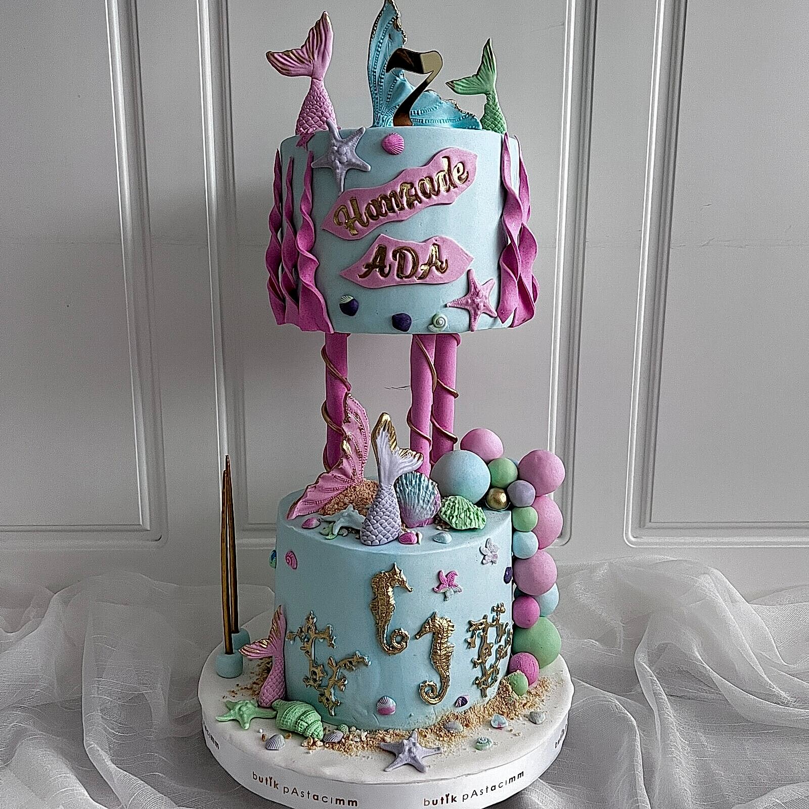Özel Tasarımlı Deniz Kızı Pasta