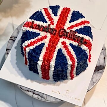 Amerika Bayrak Çizimli Pasta