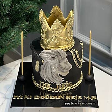 Aslan Dekorlu Kişiye Özel Pasta