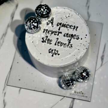 Disco Toplu Yazılı Beyaz Pasta