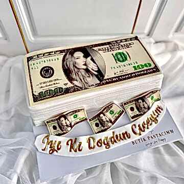 Dolarlı Kişiye Özel Pasta