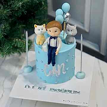 Erkek Çocuk Figürlü Çocuk Pastası