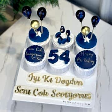 Erkeklere Özel Tasarım Cupcale