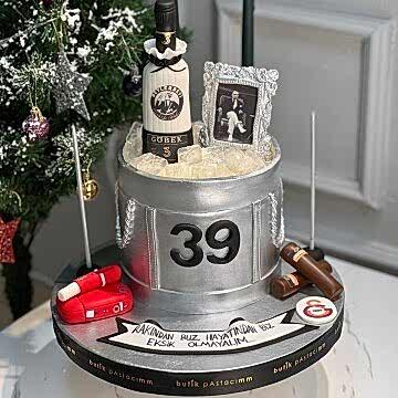 İçki Kovası Tasarım Pasta