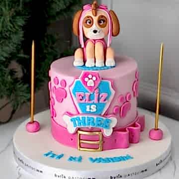 Sevimli Köpekler Tasarım Pasta