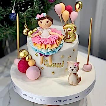 Prenses Figürlü Çocuk Pastası