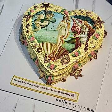 Vintage Resim Baskılı Pasta